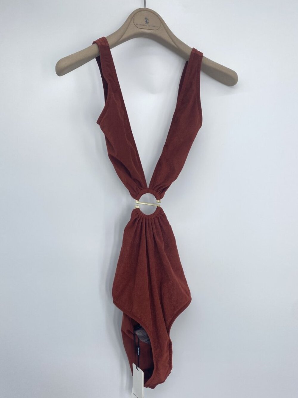 Lenny Niemeyer Womens Bikini Bottom Cinnamon Size S Fully Lined Textured Lycra